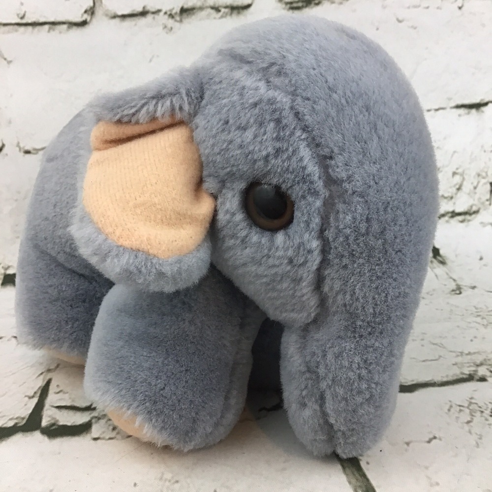 Sugar Loaf Plush Elephant Gray Stuffed Animal Soft Toy Collectible‎ Vintage 1988